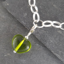 Birthstones in Glass - Cora Heart Clip on Charms a Charm from A Little Trinket