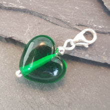 Birthstones in Glass - Cora Heart Clip on Charms a Charm from A Little Trinket