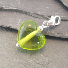 Birthstones in Glass - Cora Heart Clip on Charms a Charm from A Little Trinket