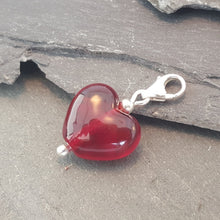 Birthstones in Glass - Cora Heart Clip on Charms a Charm from A Little Trinket