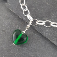 Birthstones in Glass - Cora Heart Clip on Charms a Charm from A Little Trinket