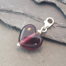 Birthstones in Glass - Cora Heart Clip on Charms a Charm from A Little Trinket