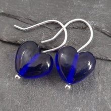 Birthstones in Glass - Cora Heart Hoop Earrings a Earrings from A Little Trinket