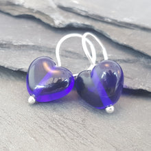 Birthstones in Glass - Cora Heart Hoop Earrings a Earrings from A Little Trinket
