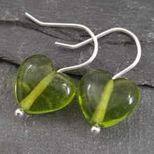Birthstones in Glass - Cora Heart Hoop Earrings a Earrings from A Little Trinket