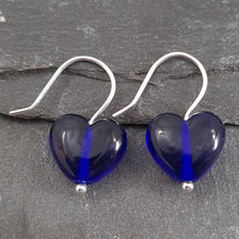 Birthstones in Glass - Cora Heart Hoop Earrings a Earrings from A Little Trinket