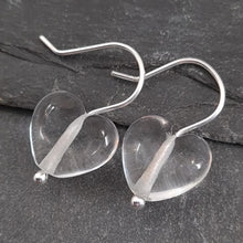 Birthstones in Glass - Cora Heart Hoop Earrings a Earrings from A Little Trinket