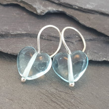 Birthstones in Glass - Cora Heart Hoop Earrings a Earrings from A Little Trinket