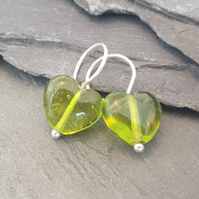 Birthstones in Glass - Cora Heart Hoop Earrings a Earrings from A Little Trinket