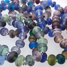 Blue Marble Glass Bead Stretch Bracelet a Bracelet from A Little Trinket