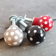Drawer Pulls and Door Knobs - Polka Dotty a Drawer Pull from A Little Trinket