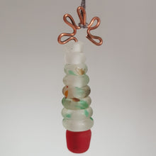 Glass Christmas Tree Ornament, Hanging - Frosted Red and Green Speckle a Ornament from A Little Trinket