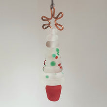 Glass Christmas Tree Ornament, Hanging - Frosted Red and Green Speckle a Ornament from A Little Trinket