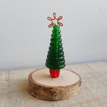 Glass Christmas Tree Ornament, set of 3 - Green and Red a Ornament from A Little Trinket