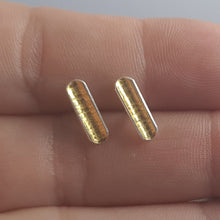 Keum Boo (Gold) and Silver Stud Earrings a Earrings from A Little Trinket