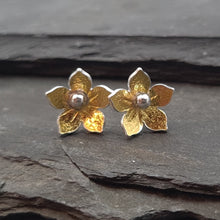 Little Blossom Keum Boo (Gold) and Silver Earrings a Earrings from A Little Trinket