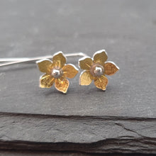 Little Blossom Keum Boo (Gold) and Silver Earrings a Earrings from A Little Trinket