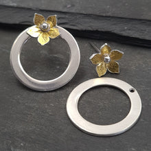 Little Blossom Keum Boo (Gold) and Silver Earrings a Earrings from A Little Trinket