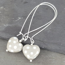 Polka Dotty Collection - Heart Earrings - The Classics a Earrings from A Little Trinket