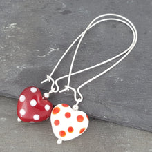 Polka Dotty Collection - Heart Earrings - The Classics a Earrings from A Little Trinket