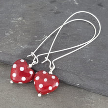 Polka Dotty Collection - Heart Earrings - The Classics a Earrings from A Little Trinket