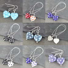 Polka Dotty Collection - Heart Earrings - The Classics a Earrings from A Little Trinket