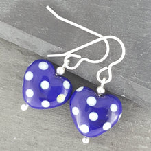 Polka Dotty Collection - Heart Earrings - The Classics - Regular Length a Earrings from A Little Trinket