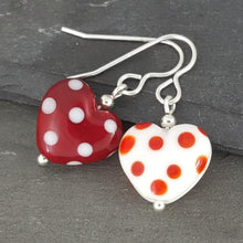 Polka Dotty Collection - Heart Earrings - The Classics - Regular Length a Earrings from A Little Trinket