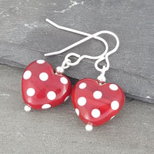 Polka Dotty Collection - Heart Earrings - The Classics - Regular Length a Earrings from A Little Trinket