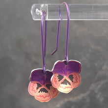 Purple and Pink Viola Anodised Aluminium Earrings a Earrings from A Little Trinket