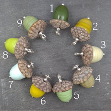 Unique Green Acorns as Necklaces or Charms a Necklace from A Little Trinket