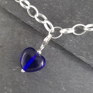 Birthstones in Glass - Cora Heart Clip on Charms a Charm from A Little Trinket