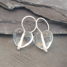 Birthstones in Glass - Cora Heart Hoop Earrings a Earrings from A Little Trinket