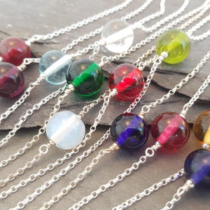 Birthstones in Glass - Emily Necklace - Choker style a Necklace from A Little Trinket