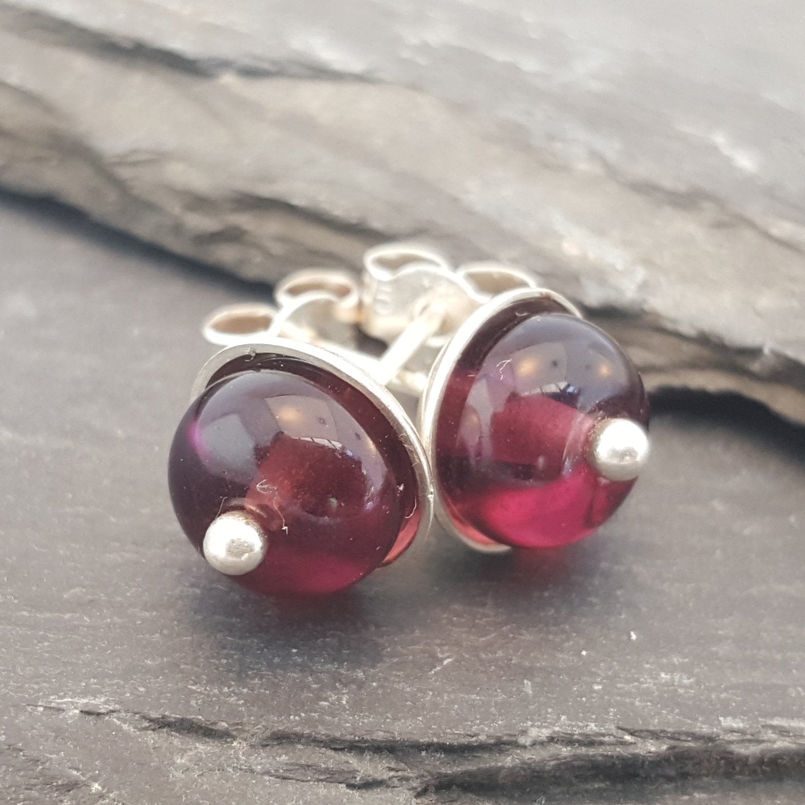 Lucy Stud Earrings - Birthstones in Glass Collection – A Little Trinket