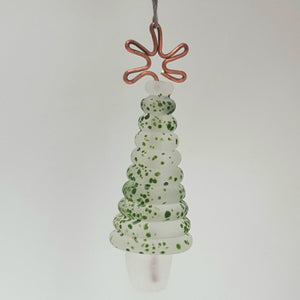 Christmas Tree Ornament, hanging- Frosted Green Speckle a Ornament from A Little Trinket