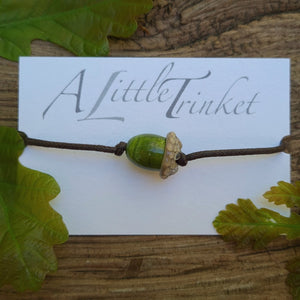 Eco Bracelet - Acorn a Bracelet from A Little Trinket