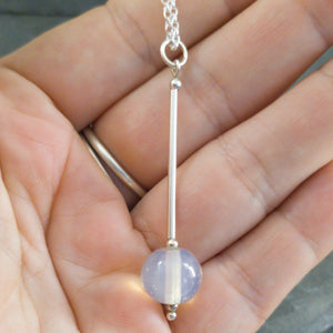 Emily Pendant Necklace - June, Moonstone, Birthstones in Glass a Necklace from A Little Trinket
