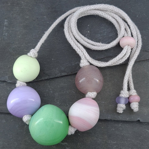 Four Seasons Lampwork Glass Necklace a Necklace from A Little Trinket