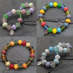 Lampwork Glass Bead Bracelet - Four Seasons a Bracelet from A Little Trinket