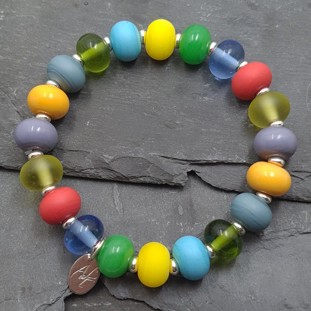 Lampwork Glass Bead Bracelet - Four Seasons a Bracelet from A Little Trinket