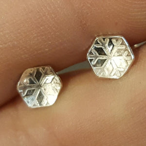 Little Snowflake or Flower Stud Earrings a Earrings from A Little Trinket