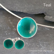 Minnie Enamelled Sterling Silver Necklet & Earrings a Necklace from A Little Trinket