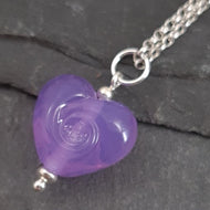 Noviomagus Collection - Cora Swirl Heart Necklace a Necklace from A Little Trinket