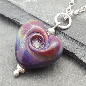 Noviomagus Collection - Cora Swirl Heart Necklace a Necklace from A Little Trinket