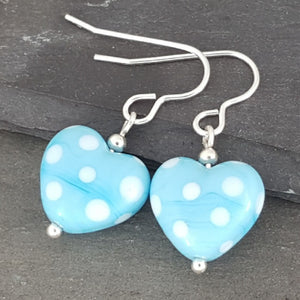 Polka Dotty Collection - Heart Earrings a Earrings from A Little Trinket