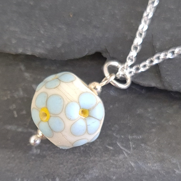 Posy Necklace - Forget me not - Flora Collection a Necklace from A Little Trinket