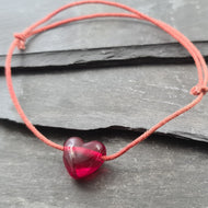Red Heart Eco Bracelet a Bracelet from A Little Trinket