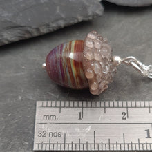 Unique Streaky Acorn as a Necklace or Charm a Necklace from A Little Trinket